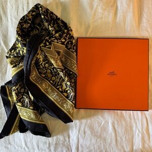 Hermes Paris silk scarf